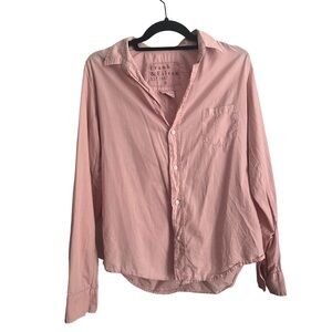 Frank & Eileen Barry 100% Cotton Pink Button Up Medium